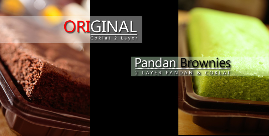 Brownies Original dan Pandan